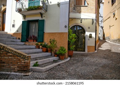 A Narrow Street In Ascoli Satriano, An Old Town In The Province Of Foggia, Italy 