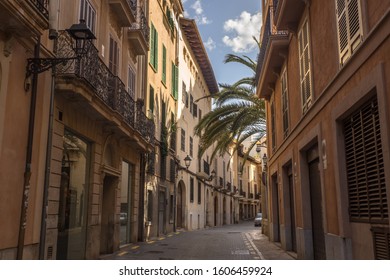 Narrow Street In Palma De Mallorca