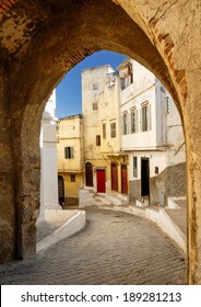 Narrow Street In Tangier, Morocco