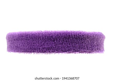 Narrow Violet Training Headband Isolated On White