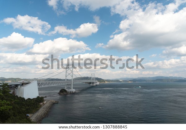 Naruto Bridge Tokushima Japan Stock Photo Edit Now 1307888845 - 