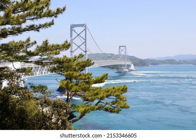 Naruto City Tokushima Prefectureonaruto Bridge Seen Stock Photo ...