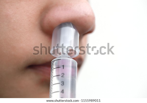 Nasal Wash Nasal Irrigation Syringe Normal Stock Photo 1155989011