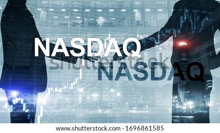Nasdaq Stock Market Finance Concept. Market crisis.