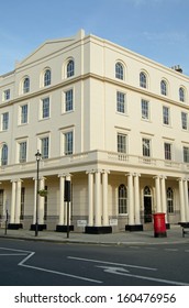 Nash Designed Townhouse In Marylebone, Formerly The US Embassy Between 1863 & 1866 And Was Also Home To The US Historian Henry Brooks Adams (1838- 1918). Historic Building Viewed From Pavement.