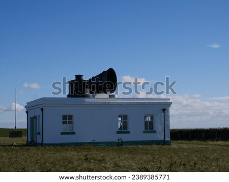 Image, Stock Photo Smokehouse II White Red 2