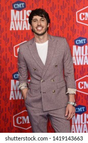 NASHVILLE - JUN 5: Morgan Evans Attends The 2019 CMT Music Awards At The Bridgestone Arena On June 5, 2019 In Nashville, Tennessee.