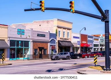 Nashville, North Carolina USA-05 20 2021: Fields And Cooper In Downtown Nashville Is A Law Firm Founded By Governor Roy Cooper Of North Carolina.