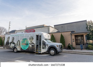 Nashville, Tennessee: January 2, 2020:   RCA Studio B In The City Of Nashville.  Many Famous Singers Produced Music At The RCA Studio B.