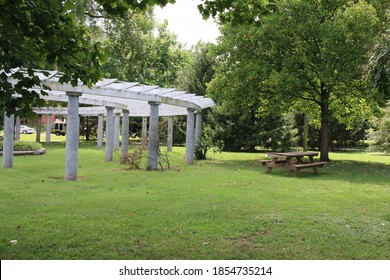 Nashville, Tennessee; September 1st 2017; A Bench In A Park