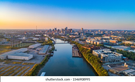 Nashville Tennessee TN Skyline Aerial.