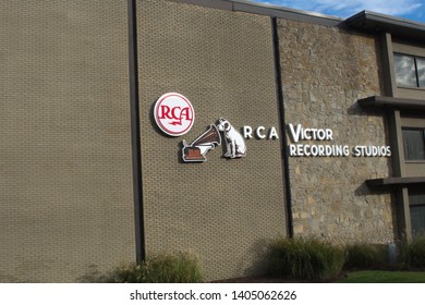 NASHVILLE, TENNESSEE, USA - CIRCA OCTOBER 2018: Recording Studio On Music Row