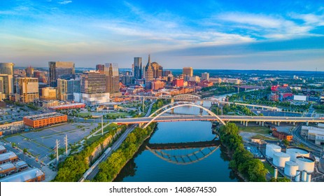 Nashville, Tennessee, USA Skyline Aerial.