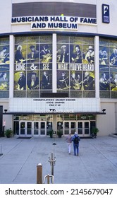 NASHVILLE, TN -31 MAR 2022- View Of The Musicians Hall Of Fame And Museum Located In Nashville, Tennessee.