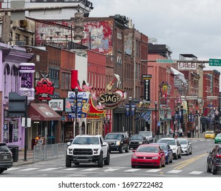 Nashville, TN March 19, 2020 Downtown Nashville Tennessee After Tornado. Coronovirus-19