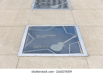 Nashville, TN - March 5, 2022: The Wynonna Judd Star On The Music City Walk Of Fame.