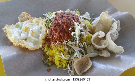 Nasi Kerabu Is The Daily Routiine Food Among Malaysian.