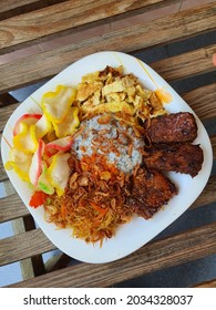 Nasi Lemak On My Plate For Sunday Breakfast