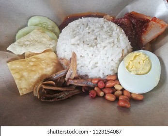 Nasi Lemak With Sotong 