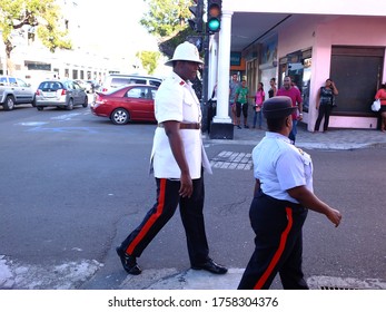 Nassau / Bahamas - 20th October 2016, Police Officers On The Street