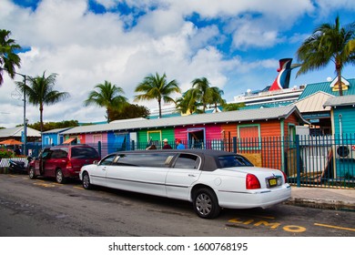 NASSAU, BAHAMAS - December 14, 2018: The Bahamas Was Pounded By 185 Mph Winds From Category 5 Dorian, Which Stayed Stationary Over The Islands For Days, But The Tourism Industry Has Come Back Strong.