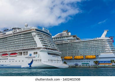 NASSAU, BAHAMAS - December 14, 2018: The Bahamas Was Pounded By 185 Mph Winds From Category 5 Dorian, Which Stayed Stationary Over The Islands For Days, But The Tourism Industry Has Come Back Strong.