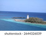 Nassau Harbour Lighthouse, also known historically as the Hog Island Lighthouse. Perched at the western tip of Paradise Island, it marks the northwest entrance to Nassau’s port built 1817  sstkTravel