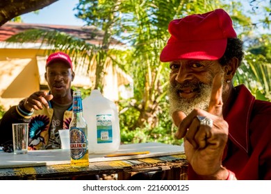 Nassau, New Providence, Bahamas, USA - December 23, 2013: People On The Streets