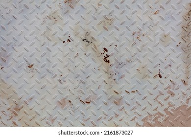 Nasty Painted Rusty Diamond Plate Texture