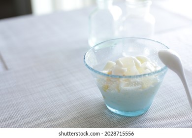 Nata De Coco And Milk Agar Agar Jelly