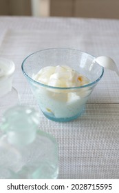 Nata De Coco And Milk Agar Agar Jelly