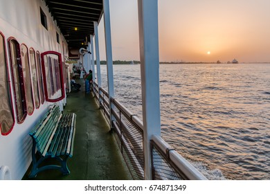 Natchez Steamboat Cruise Sunset (New Orleans, Louisiana) (July 2, 2017)