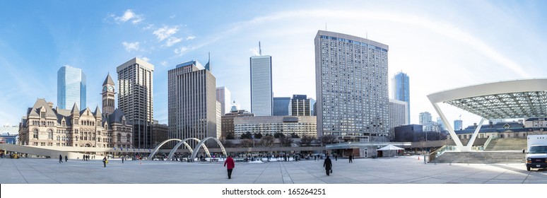 Nathan Phillips Square In Toronto