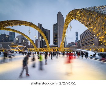 Nathan Phillips Square in Toronto, Canada - Powered by Shutterstock