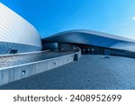 National Aquarium Denmark - The Blue Planet. Modern architecture building. Copenhagen, Denmark- July 1, 2023.