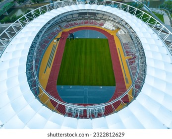 National Athletics Centre in Budapest, Hungary. This area is a part of Csepel district in the capital city of Hungary. This place host of the World athletics championships 2023.