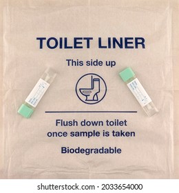 National Bowel Cancer Home Test Kit With Toilet Liner And Sample Tubes