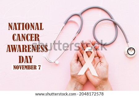 National Cancer Awareness Day banner design. 