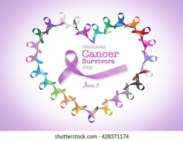 Multicolor 16x16 Cancer Survivor Design I'm Still Here-National Cancer Survivors Day Throw Pillow