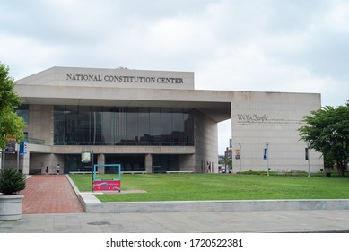 The National Constitution Center Building On July 5, 2019 In Philadelphia, Pennsylvania, USA.