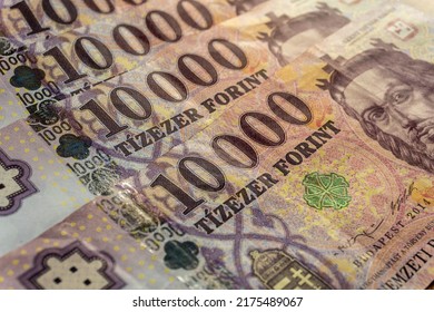 National Currency Of Hungary. 10000 Forint Banknote.