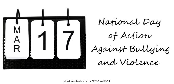 National Day of Action Against Bullying and Violence - March 17 - USA Holiday - Shutterstock ID 2256568541