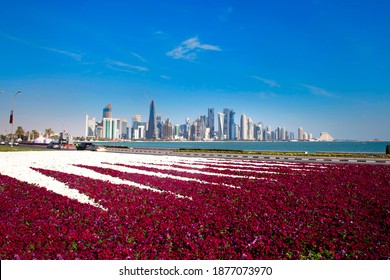 national day celebration qatar, doha  - Shutterstock ID 1877073970