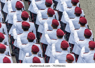 National Day Parade 2017. Marching Platoons.