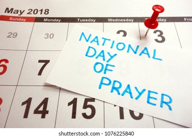 National Day Of Prayer Date Marked On Calendar - Thursday, 3 May 2018