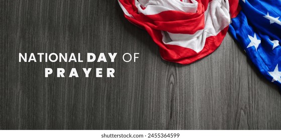 National Day of Prayer with USA flag - Powered by Shutterstock