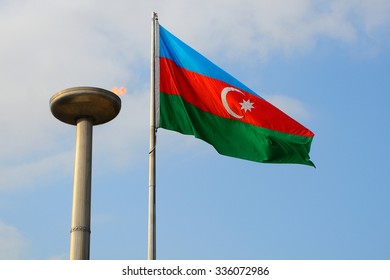 National Flag, Baku, Azerbaijan