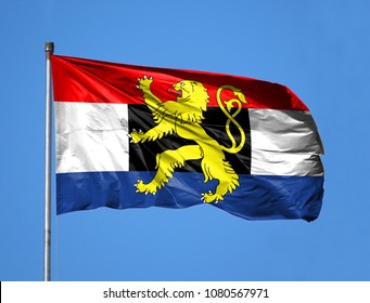 National Flag Of Benelux On A Flagpole