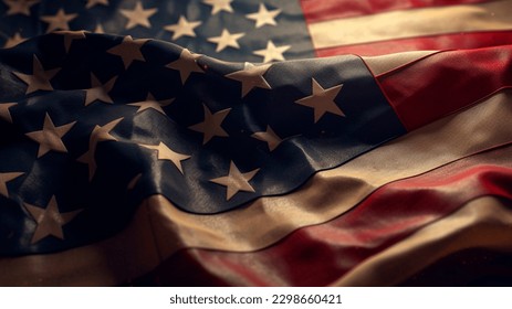 National flag day. America. United States of America. Bright, festive stylized illustration. Greeting card. national flag day.  - Shutterstock ID 2298660421