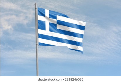 The national flag of Greece, popularly referred to as the 
